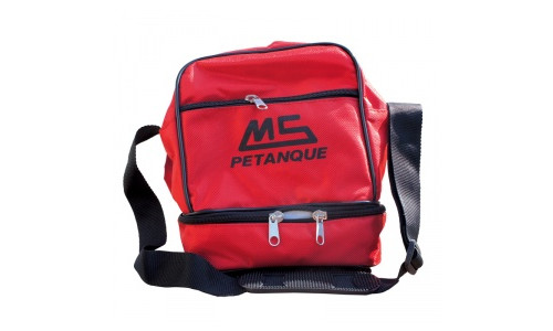 MS Schultertasche für 3 Kugeln und Zubehör rot