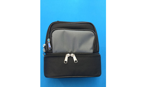 Petite Turniertasche für 3 Kugeln und Zubehör - graues patch