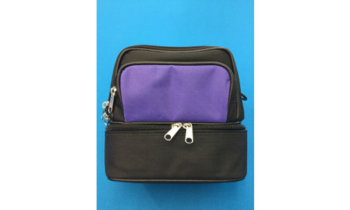 Petite Turniertasche für 3 Kugeln und Zubehör - lila patch