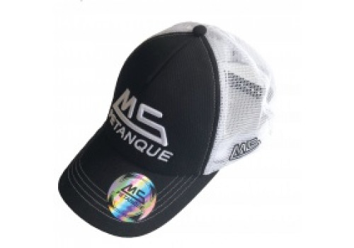 MS Petanque Baseball Mütze 3D schwarz/weiss