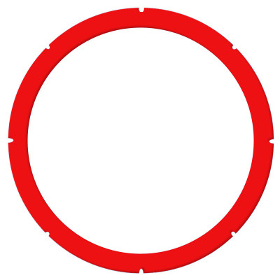 Petanque Spielkreis 10er Set ROT 50cm 