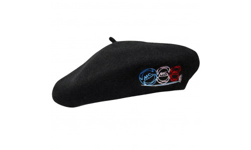 Barettemütze MS Petanque mit Stickerei – Farbe schwarz