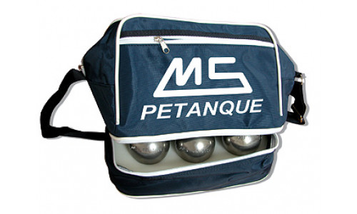 MS Schultertasche für 6 Kugeln und Zubehör  blau