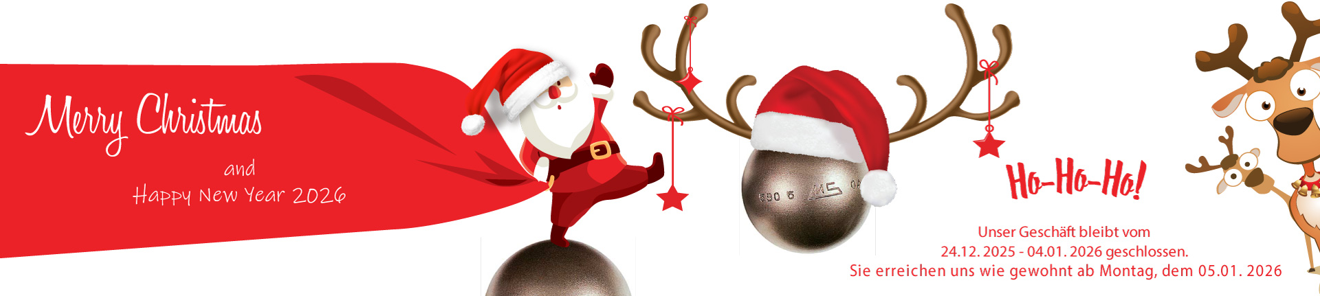 merry christmas happy new year 2026 boule