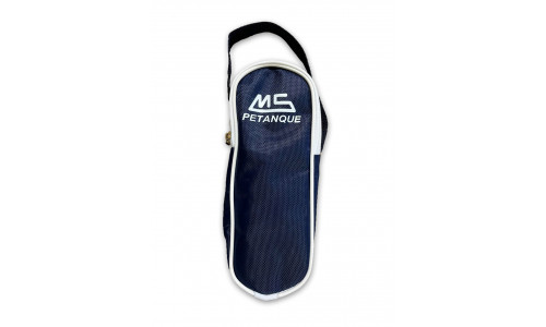 MS-Petanque Tasche für 3 Boulekugeln Blau-Weiß
