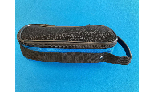 Tragetasche "FUN" schwarz/blau