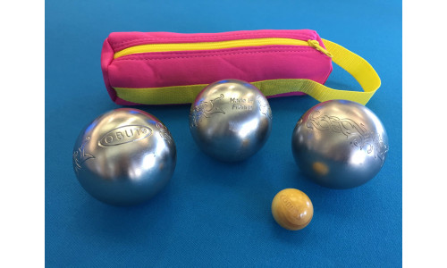 Obut Freizeitkugeln INOX TATOU inkl. Softtasche PINK