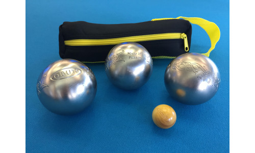 Obut Freizeitkugeln INOX TATOU inkl. Softtasche SCHWARZ