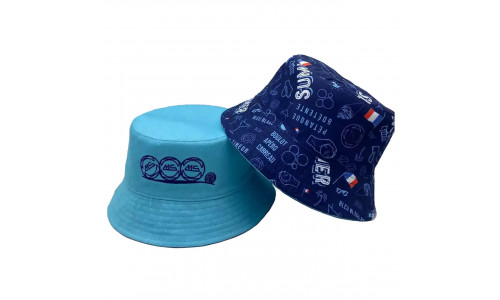 MS Petanque Wende-Hut/ Bob-Mütze Blau