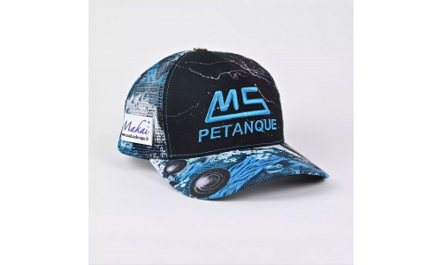 MS Petanque Baseballkappe Makai schwarz mit Netz, limitierte Edition