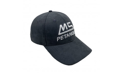 MS Petanque Suedine Baseballkappe Grau/Weiß