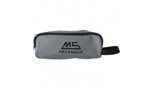 MS-Petanque Tasche für 3 Boulekugeln Grau