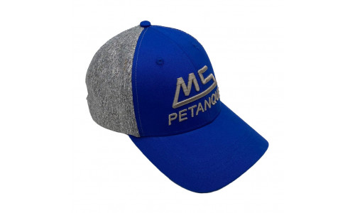 MS Petanque Boulekappe Blau/Grau