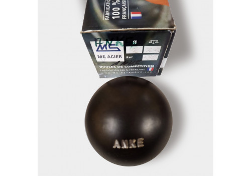 "ACIER" Boule Kugel - MS Petanque 705 Gramm, 76 mm gravur ANKE