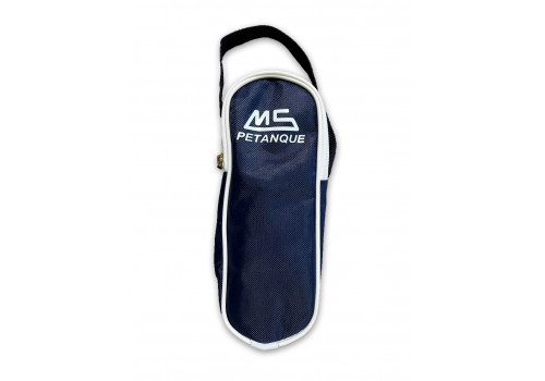 MS-Petanque Tasche für 3 Boulekugeln Blau-Weiß