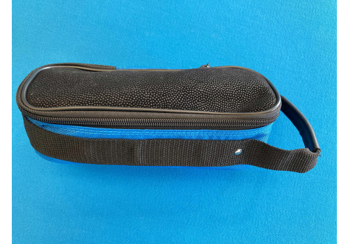 Tragetasche "FUN" schwarz/blau