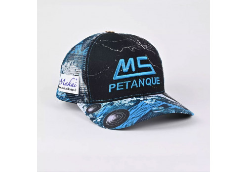 MS Petanque Baseballkappe Makai schwarz mit Netz, limitierte Edition