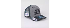 MS Petanque Baseballkappe Makai Grau/Schwarz mit Netz, limitierte Edition