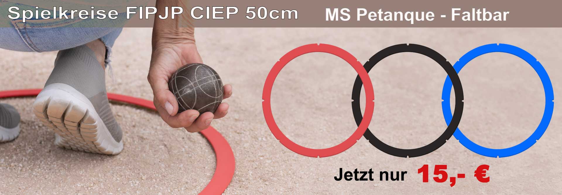 banner boule spielkreise wurfkreise Ms Petanque